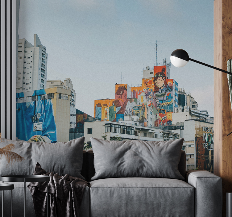 Urbana stenska poslikava sao paula - TenStickers