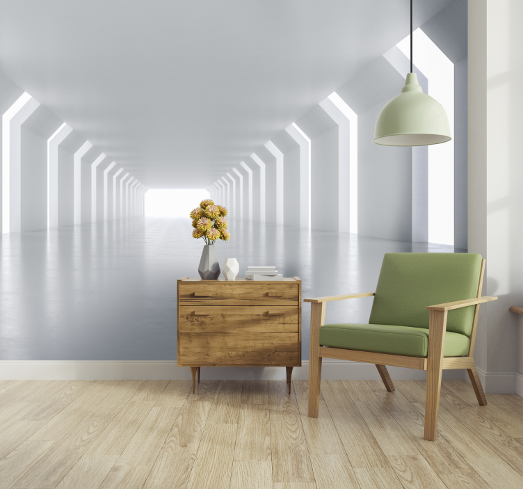 V lahki 3d stenski mural - TenStickers