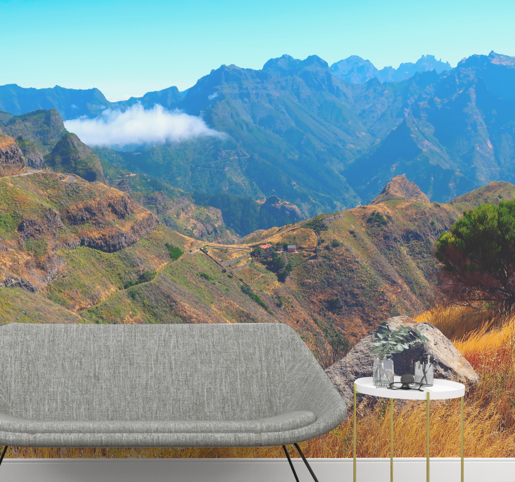 Veličasten pogled Fototapeta z gorami - TenStickers