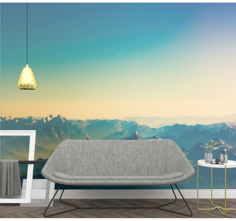 Veličastna gorska pokrajina Fototapeta z gorami - TenStickers