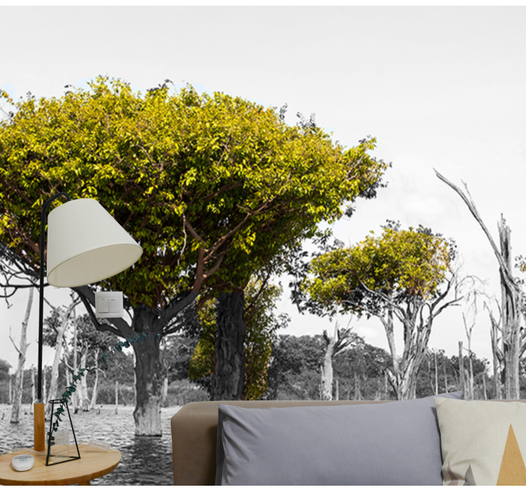 Velika suha drevesa Afriško oblikovanje fototapeta - TenStickers