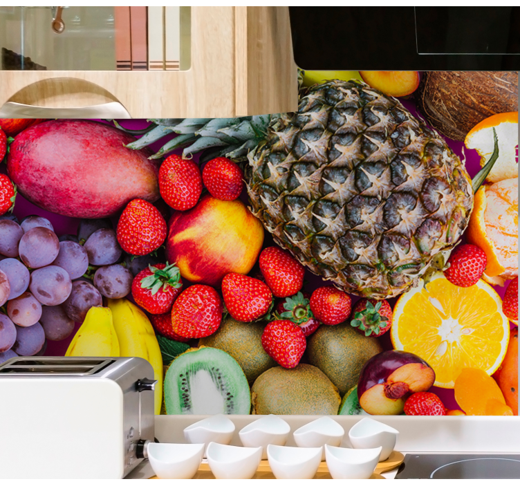 Vibrant fruit medley fototapete cvetje - TenStickers