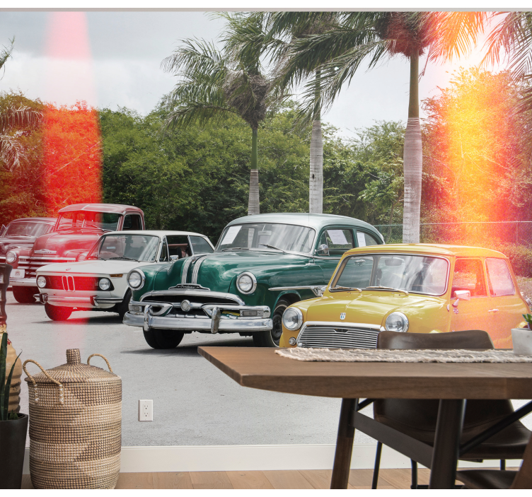 Zbirka klasičnih avtomobilov Fototapeta z vozili - TenStickers