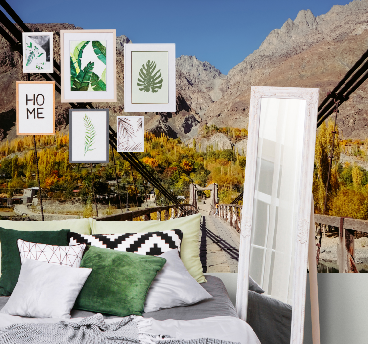 živahna aranžma listja Fototapete Narava - TenStickers