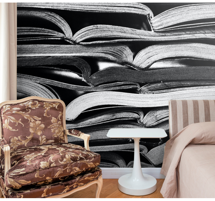 Zložene odprte strani Fototapete z besedilom in teksturami - TenStickers