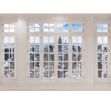 New york city skyline wall fototapeta - TenStickers