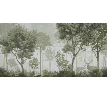 Tranquil nature escape fototapeta gozd - TenStickers