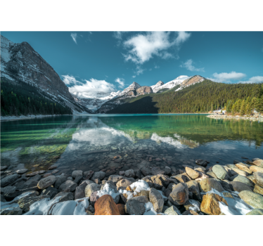 Nebesno jezero in gore stenski zid - TenStickers