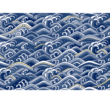 Flowing ocean waves fototapete z morjem - TenStickers
