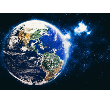 Planet zemlja s celinskimi tapeta za vesolje - TenStickers
