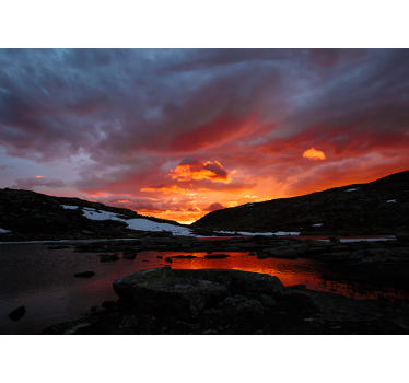 Stunning sunset reflection stenske poslikave - TenStickers