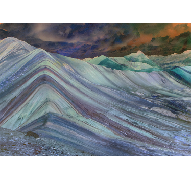Mountainous terrain formation stenske poslikave - TenStickers