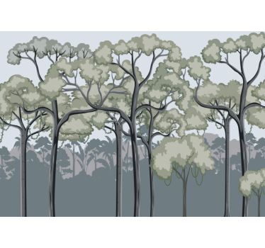Serene tree canopy fototapeta gozd - TenStickers