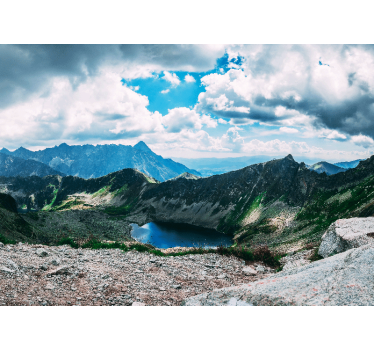 Grand mountain lake stenske poslikave - TenStickers