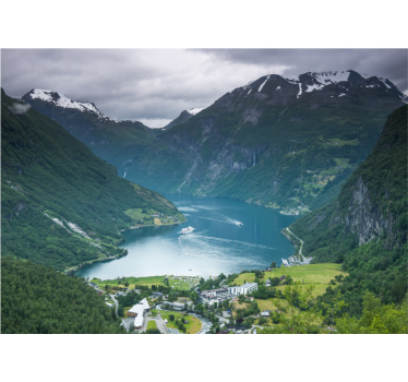 Geirangerfjord norveška fototapeta tapeta - TenStickers