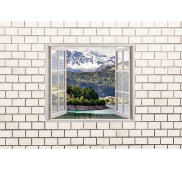 Mountain view escape stenske poslikave - TenStickers