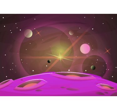 Cosmic celestial perspective vesoljski fototapeti - TenStickers
