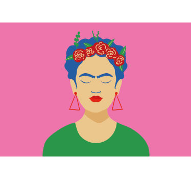Frida kahlo pop art design slikanje fototapeta - TenStickers