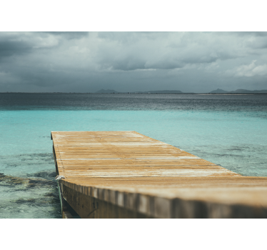 Serene seaside dock fototapete narava - TenStickers