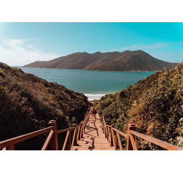 Serene ocean pathway stenske poslikave - TenStickers