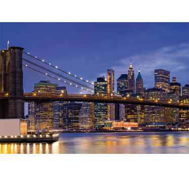 Pogledi na vzhodni rečni most new york fototapeta tapeta - TenStickers