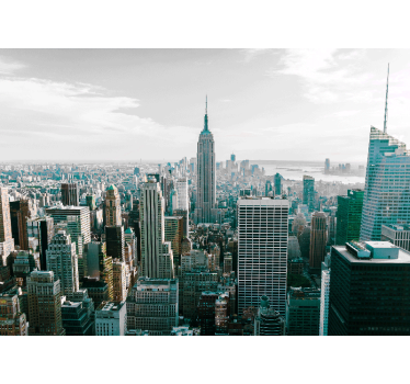 Iconic city skyline fototapeta new york - TenStickers