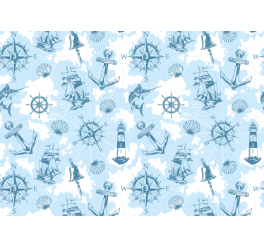 Marine adventure elements stenske poslikave - TenStickers