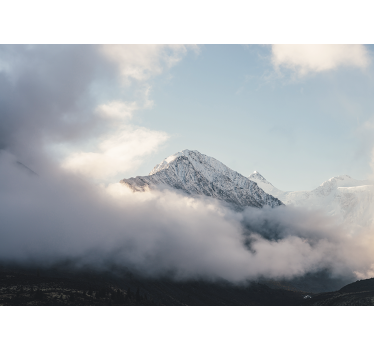 Grand frosty summits fototapeta z gorami - TenStickers