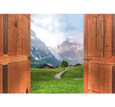 Mountain view opening stenske poslikave - TenStickers