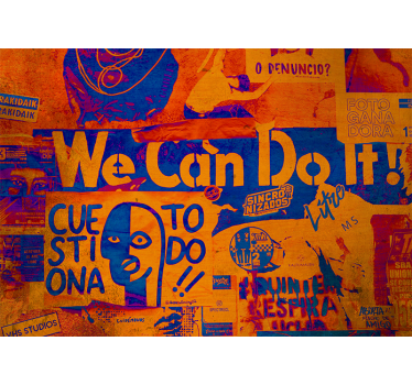 Empowered expression fototapete z graffiti motivi - TenStickers