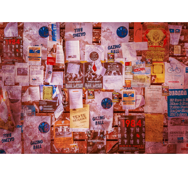 Urban collage poster s fototapetami z graffiti motivi - TenStickers