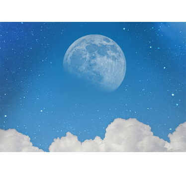 Lunar evening skyline vesoljski fototapeti - TenStickers