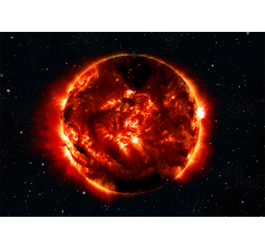 Solar explosion effect vesoljski fototapeti - TenStickers