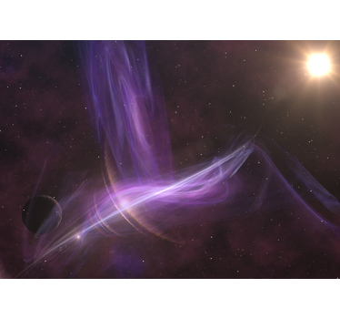 Cosmic purple swirls vesoljski fototapeti - TenStickers