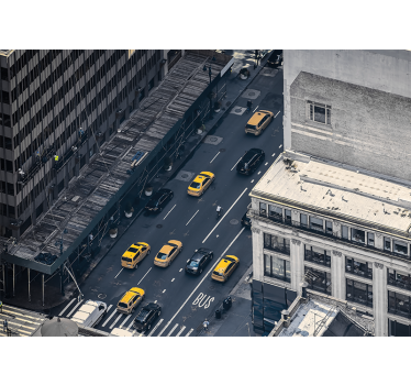 Prometni rumeni taksiji Fototapeta New York - TenStickers