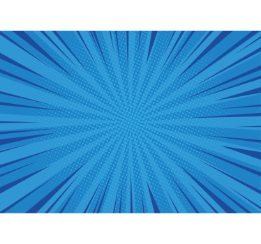 Dynamic blue burst fototapete s graffiti motivi - TenStickers