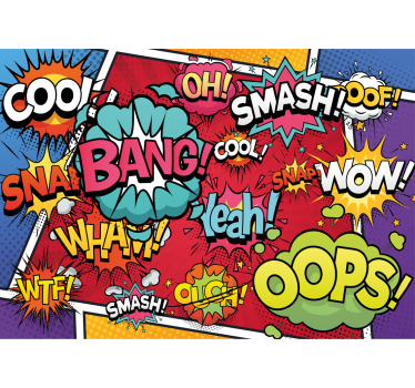 Comic audio effects fototapete z graffiti motivi - TenStickers