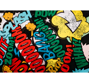 Comic book sounds fototapete z graffiti motivi - TenStickers