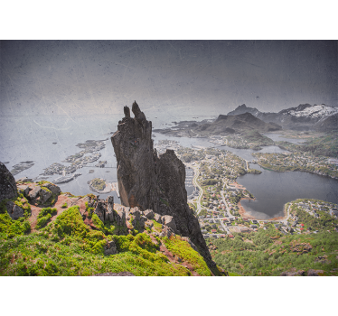 Majestic rock formation stenske poslikave - TenStickers