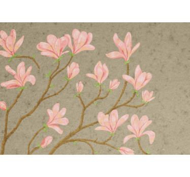 Poslikava magnolije v vintage slogu - TenStickers