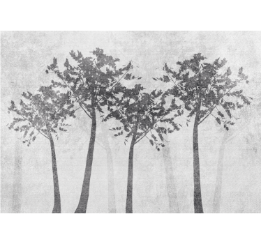 Silhouette tree arrangement fototapetai dreves - TenStickers