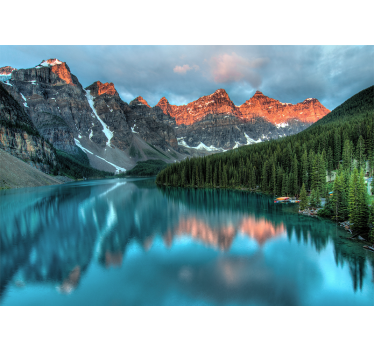 Grand alpine lake stenske poslikave - TenStickers