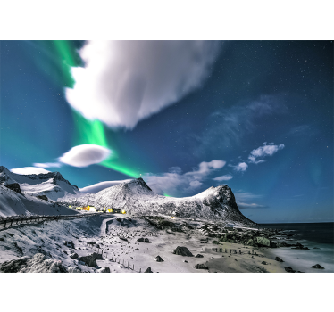 Aurora borealis perspective stenske poslikave - TenStickers