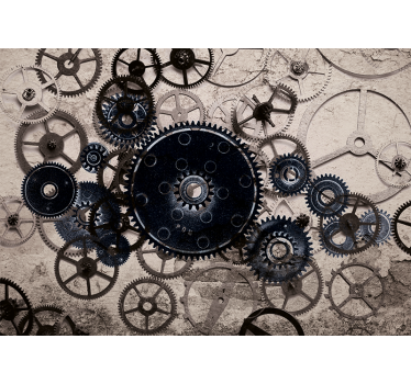 Retro industrijski veter 3d vintage mural - TenStickers