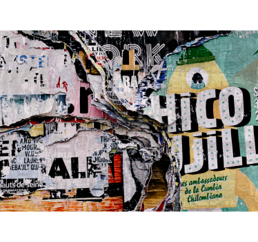 Urbani ulični kolaž Fototapete s graffiti motivi - TenStickers