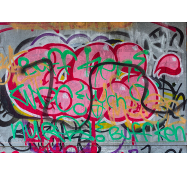 Vibrant city artistry fototapete z graffiti motivi - TenStickers