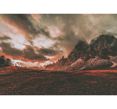 Dramatic mountain scenery stenske poslikave - TenStickers