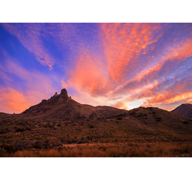 Majestic mountain twilight stenske poslikave - TenStickers