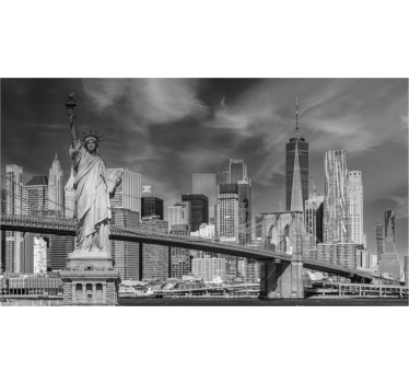Črno-beli New York Fototapete za pisarne - TenStickers