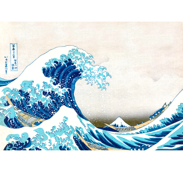 Kanagawa val Fototapete klasične umetnosti - TenStickers